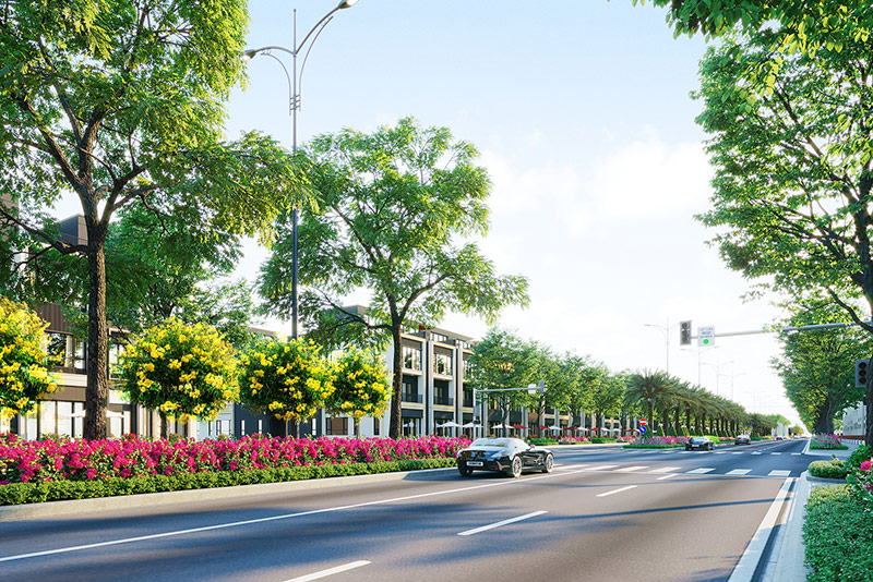 Đại lộ “huyết mạch” Goldsilk Boulevard dài 2km kết nối toàn khu đô thị Gem Sky World Long Thành sẽ chính thức khánh thành trong quý 1 năm nay.